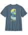 Image #1 - Carhartt Men's Relaxed Fit Lightweight Short Sleeve Graphic Pocket T-Shirt, Heather Blue, hi-res