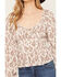 Image #3 - Ash & Violet Women's Boot Barn Exclusive Conversational Print Corset Top, Ivory, hi-res