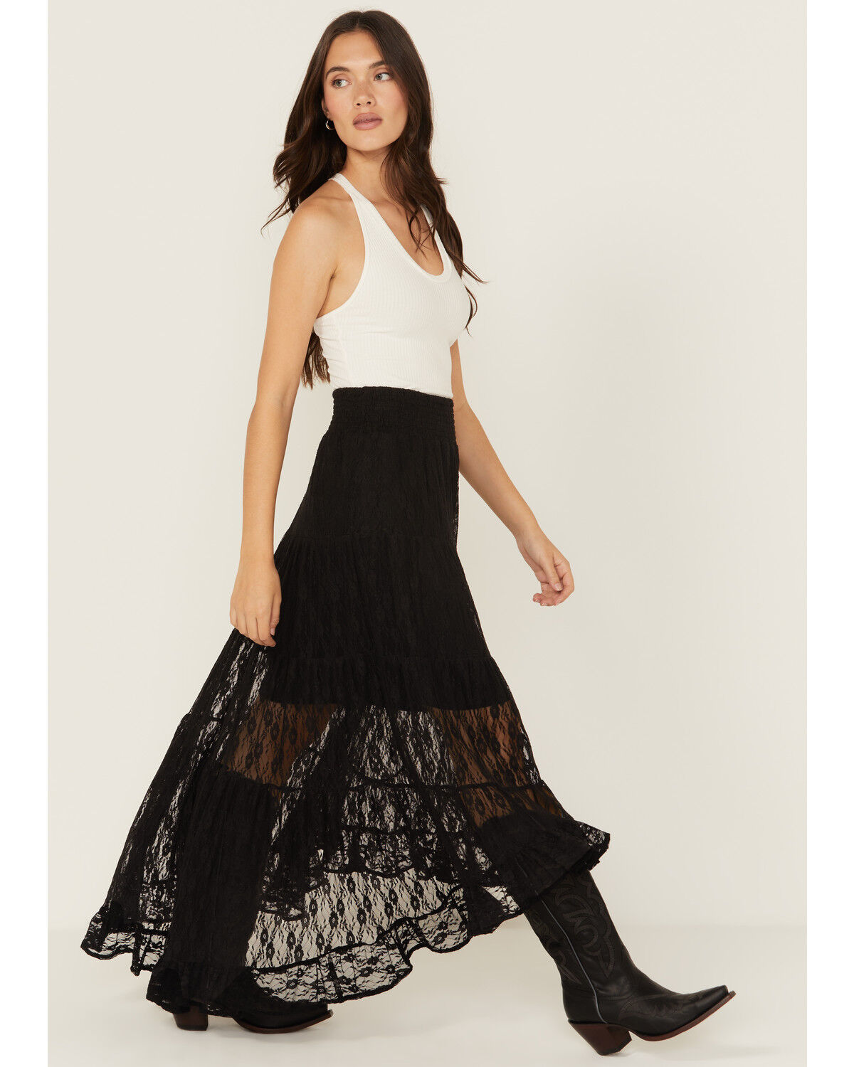 Image #1 - Wild Moss Women's Lace High-Low Skirt, , hi-res
