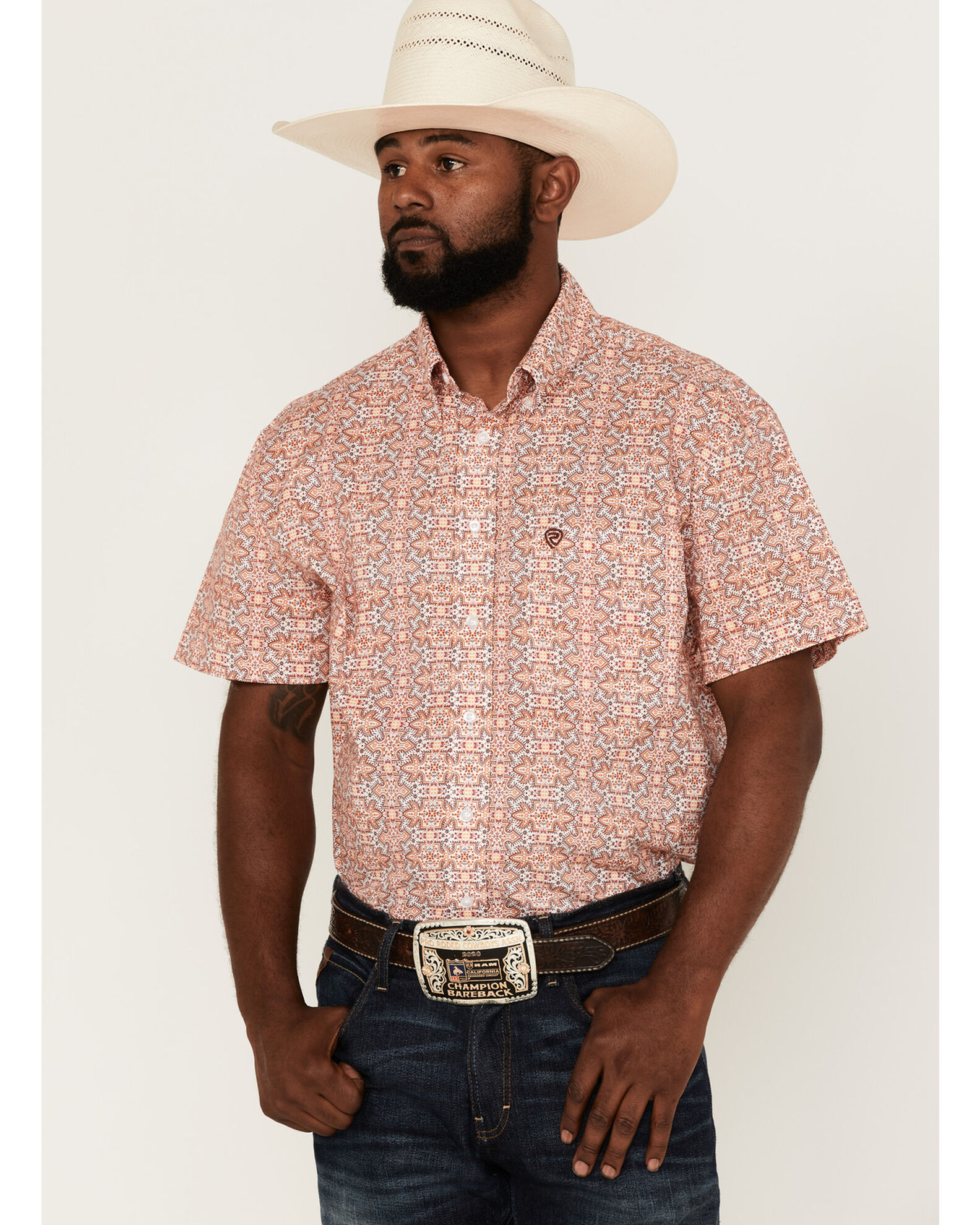 Rock and roll cowboy short sleeve shirts sale
