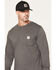 Image #2 - Carhartt Men's Irvine Relaxed Fit Long Sleeve Graphic Work T-Shirt, Charcoal, hi-res