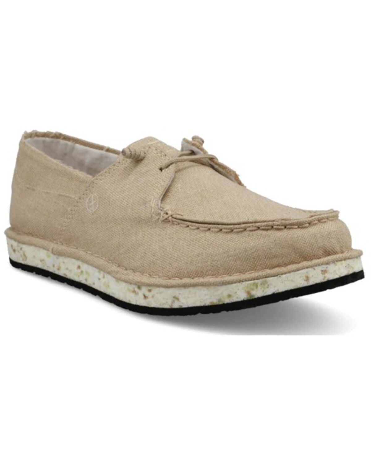 Image #1 - Twisted X Women's Circular Project™ Boat Shoes - Moc Toe, Cream, hi-res
