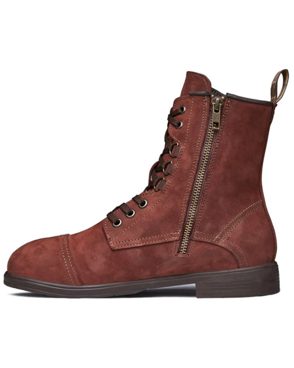 Image #3 - Xena Workwear Women's Spice Work Boots - Steel Toe, Red, hi-res