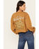 Image #4 - Cleo + Wolf Women's Wildflower Washed Cropped Sweatshirt, , hi-res