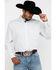 Resistol Men's White Stuart Geo Print Long Sleeve Western Shirt , White, hi-res
