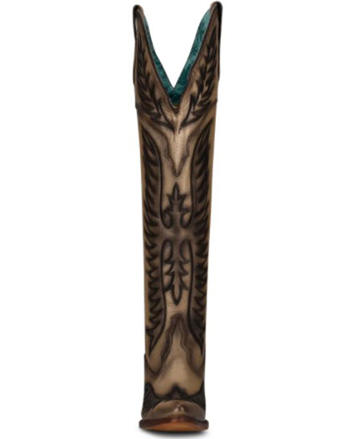 Image #2 - Corral Women's Gold Embroidery Western Boots - Pointed Toe, , hi-res