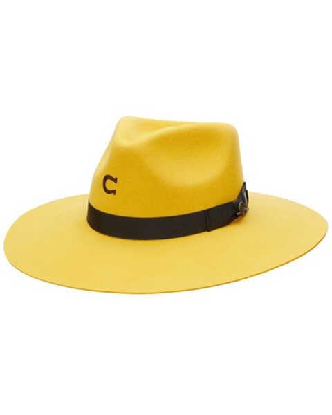 Charlie 1 Horse Women's Highway Wool-Felt Western Hat , Mustard, hi-res
