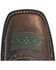 Image #6 - Justin Women's Mandra Chocolate Western Boots - Broad Square Toe, Chocolate, hi-res