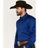Ariat Men's Twill Long Sleeve Button-Down Shirt, Blue, hi-res