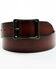 Image #1 - Brothers and Sons Men's Burnished Leather Belt, Brown, hi-res