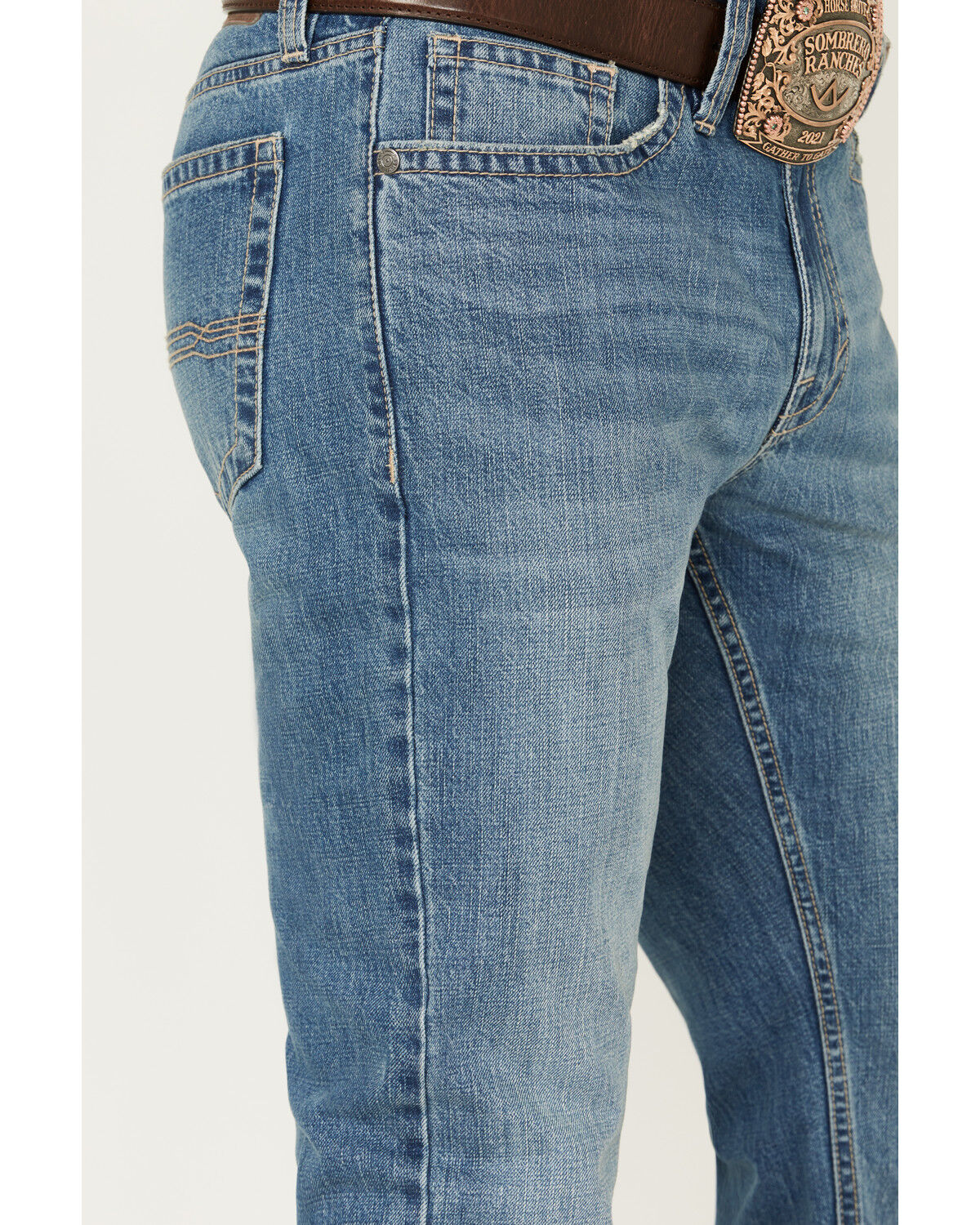 Image #2 - Cody James Men's Jackson Slim Straight Rigid Denim Jeans, Blue, hi-res