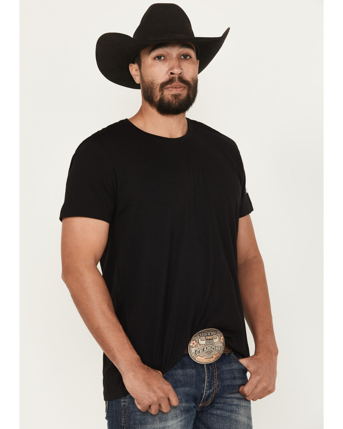 Image #2 - RANK 45® Men's Buckle Up Short Sleeve Graphic T-Shirt, Black, hi-res
