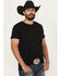 Image #2 - RANK 45® Men's Buckle Up Short Sleeve Graphic T-Shirt, Black, hi-res