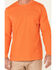 Image #3 - Hawx Men's Solid Orange Forge Long Sleeve Work Pocket T-Shirt - Tall , Orange, hi-res