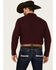 Image #4 - Blue Ranchwear Men's Herringbone Long Sleeve Western Snap Shirt, Burgundy, hi-res