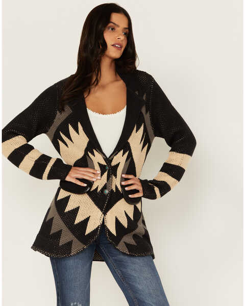 Tasha Polizzi Women's Dream Away Sweater Blazer, Black, hi-res
