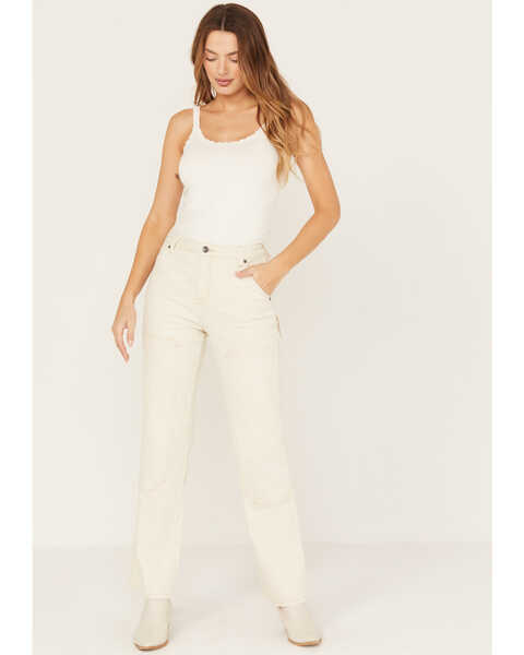 Image #1 - Cleo + Wolf Women's High Rise Relaxed Straight Jeans, Natural, hi-res