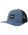 Image #1 - Hurley Men's Blue & Black Warner Dri Logo Patch Mesh-Back Trucker Cap , Blue, hi-res
