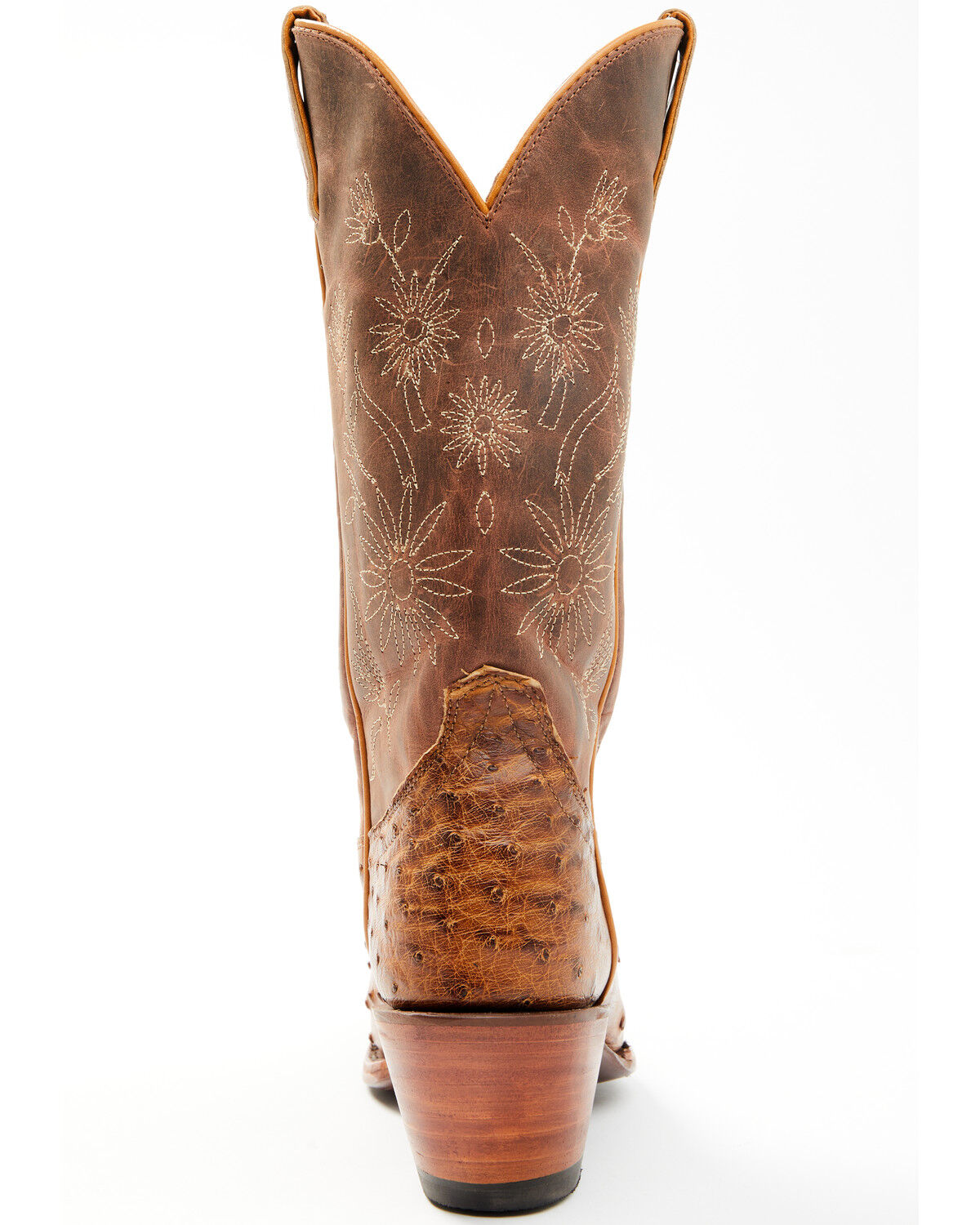 Image #5 - Shyanne Women's Daisie Exotic Full Quill Ostrich Western Boots - Snip Toe, Tan, hi-res
