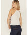 Image #4 - Idyllwind Women's Floral Haze Embroidered Crinkle Tank Top, Ivory, hi-res