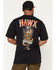 Image #1 - Hawx Men's Hammer Down Short Sleeve Graphic Pocket Work T-Shirt, Black, hi-res