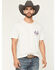 Image #2 - Wrangler Men's American Logo Short Sleeve Graphic T-Shirt, Light Grey, hi-res