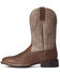 Image #2 - Ariat Men's Barrel Rawly Ultra Western Performance Boots - Broad Square Toe , Brown, hi-res