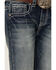 Image #2 - Shyanne Little Girls' Medium Wash Geo Embroidered Pocket Bootcut Jeans, Blue, hi-res