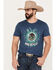 Image #1 - Cody James Men's Burst Short Sleeve Graphic T-Shirt, Navy, hi-res