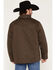 Image #4 - Wrangler Men's Reversible Solid Southwestern Print Quilted Jacket, Brown, hi-res