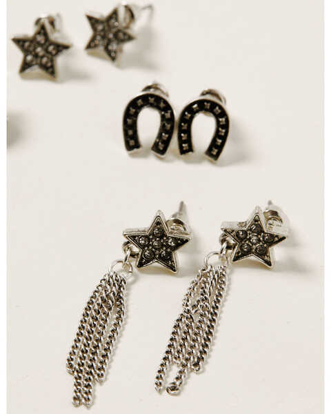 Image #2 - Idyllwind Women's Star Struck Earring Set, Silver, hi-res