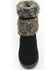 Image #3 - Minnetonka Women's Everett Suede Fur Boots - Round Toe, Black, hi-res