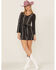 Image #2 - Sadie & Sage Women's Never Too Much Stripe Mini Dress, Black, hi-res