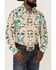 Rock & Roll Denim Men's Southwestern Print Long Sleeve Snap Western Shirt , Dark Brown, hi-res