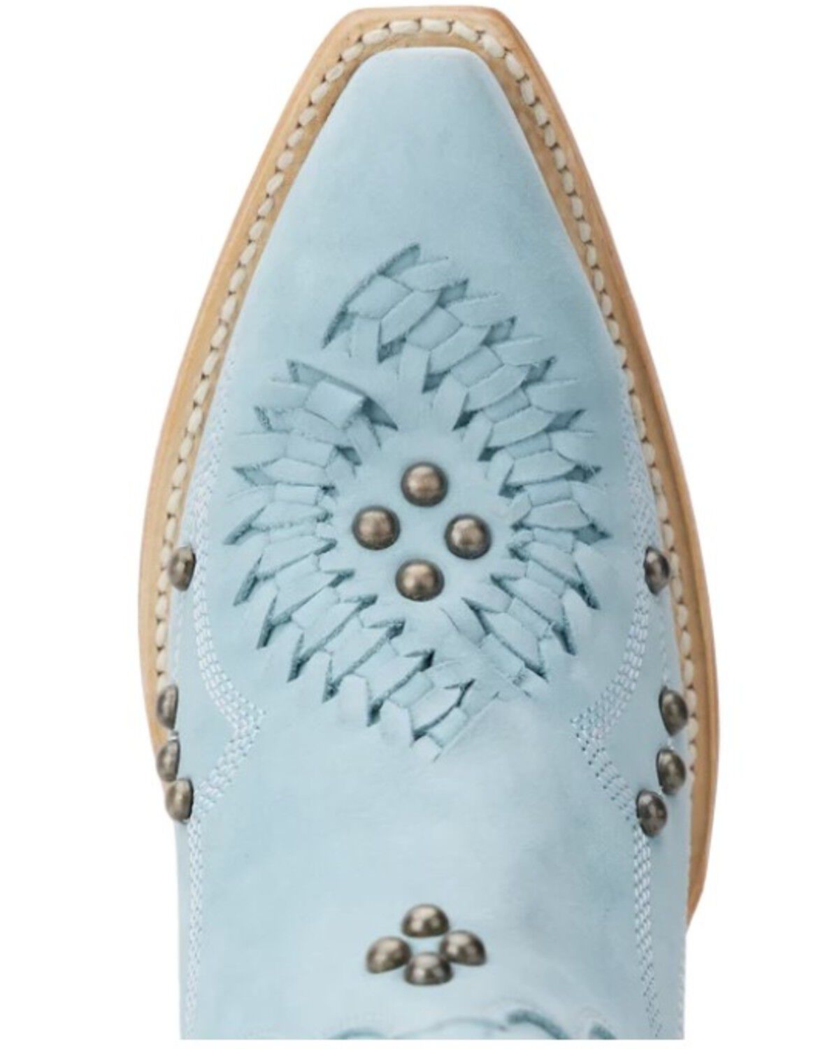 Image #6 - Lane Women's Cossette Western Booties - Snip Toe, Blue, hi-res