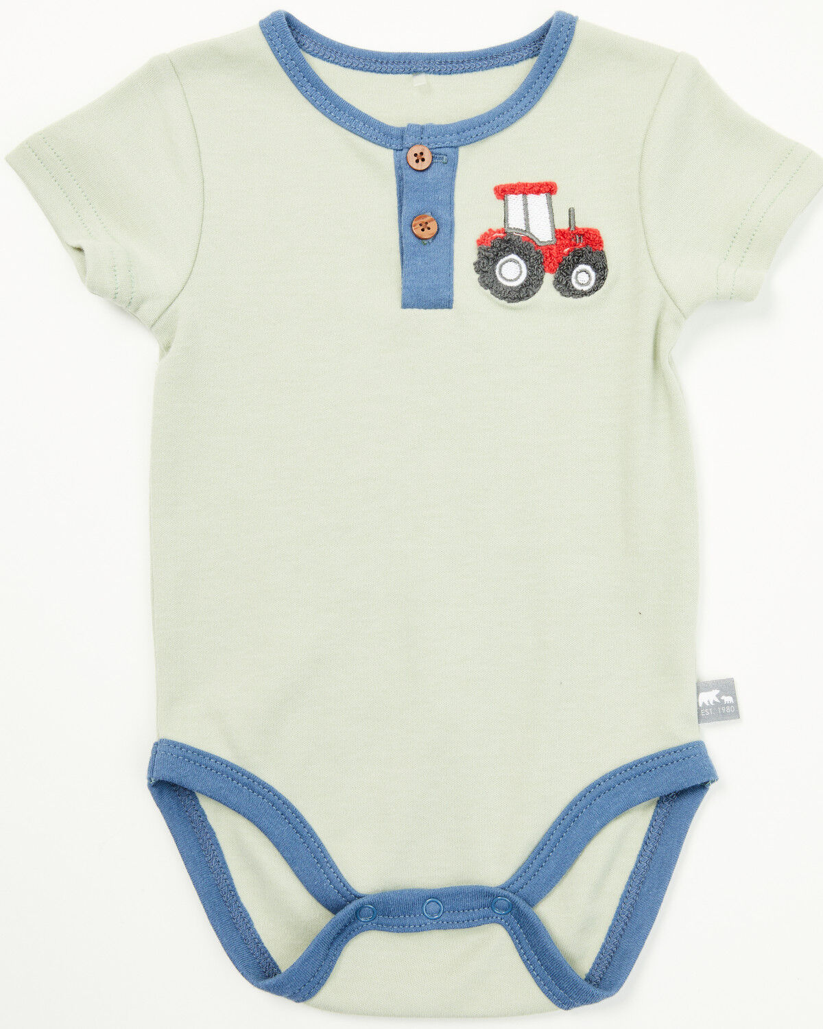 Image #4 - Rugged Bear Infant Boys' Farm Print Onesies - 2 Pack, Green, hi-res