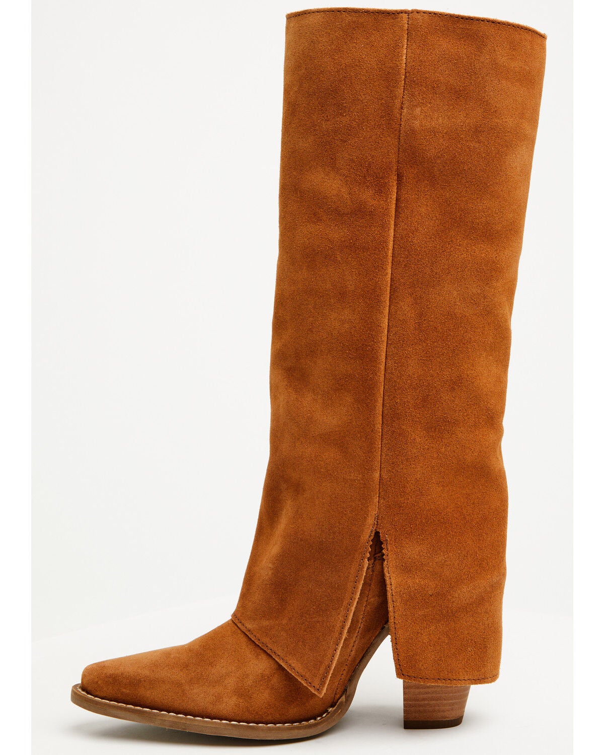 Image #3 - Dingo Women's Buckle Bunny Tall Western Boots - Round Toe, Camel, hi-res