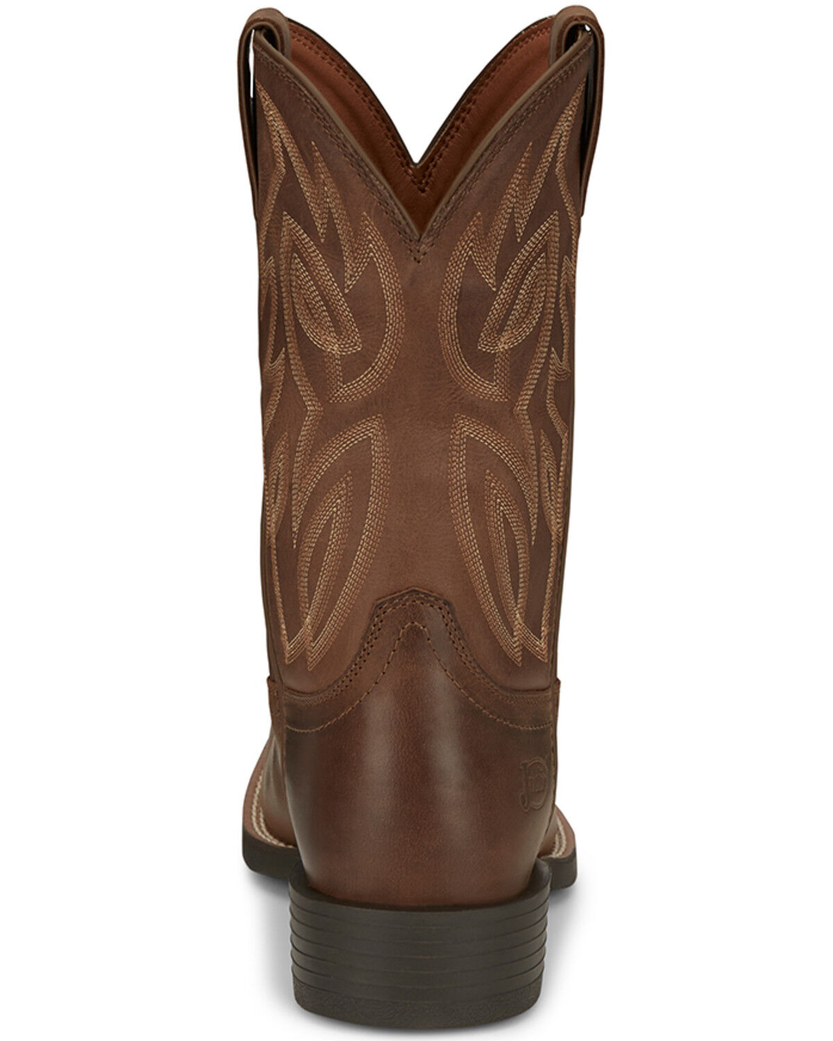 Image #5 - Justin Men's Canter Pull-On Work Boots - Steel Toe, Brown, hi-res