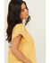 Image #3 - Cleo + Wolf Women's Elton Short Sleeve Graphic Tee, Yellow, hi-res