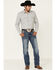 Cody James Men's Grey Rebel Striped Long Sleeve Western Shirt , Medium Grey, hi-res