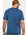 Image #2 - Carhartt Men's Signature Logo Graphic Short Sleeve Work T-Shirt , Indigo, hi-res