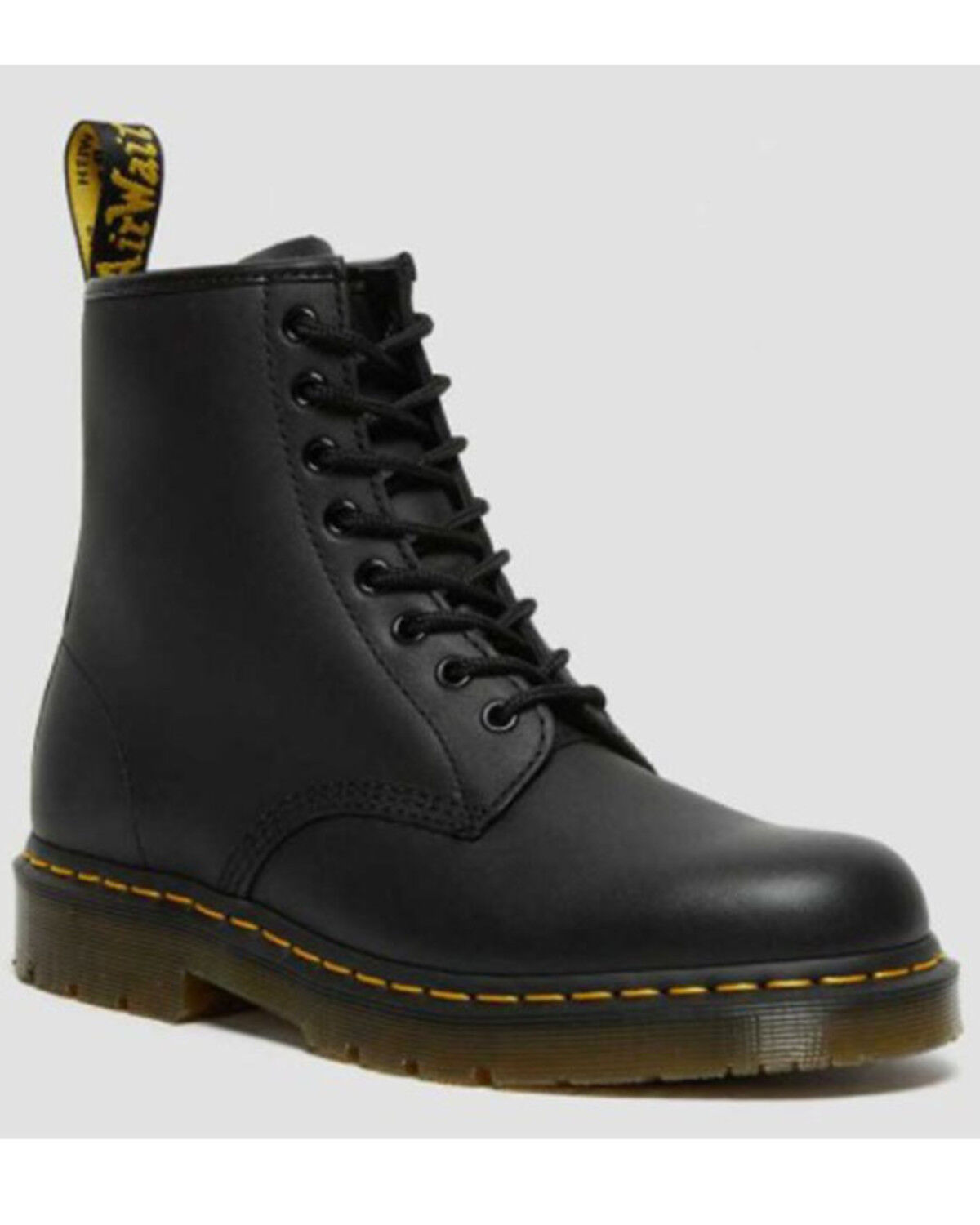 Image #1 - Dr. Martens 1460 Industrial Lace-Up Boots - Round Toe, Black, hi-res