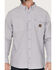 Image #3 - Hawx Men's Chambray Sun Protection Solid Long Sleeve Button-Down Western Shirt - Tall , Grey, hi-res