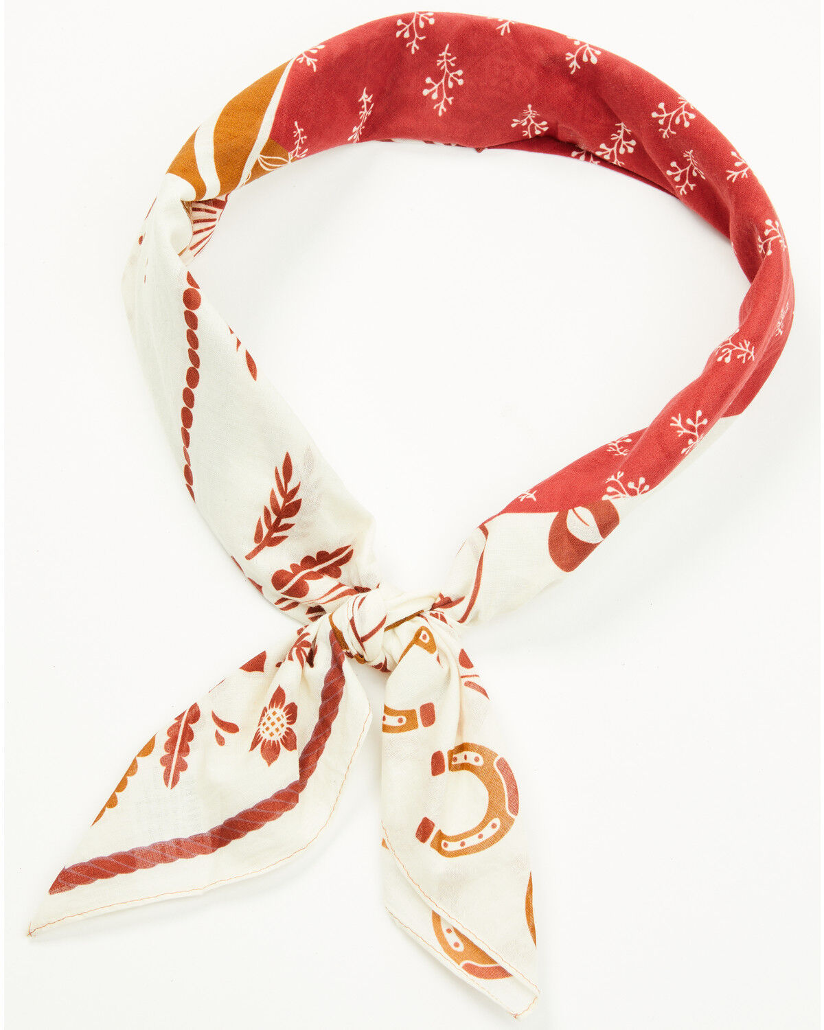 Image #2 - Shyanne Women's Penelope Patchwork Bandana, Red, hi-res