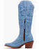 Image #3 - Durango Women's Crush&trade; Tall Suede Western Boots - Snip Toe, Blue, hi-res