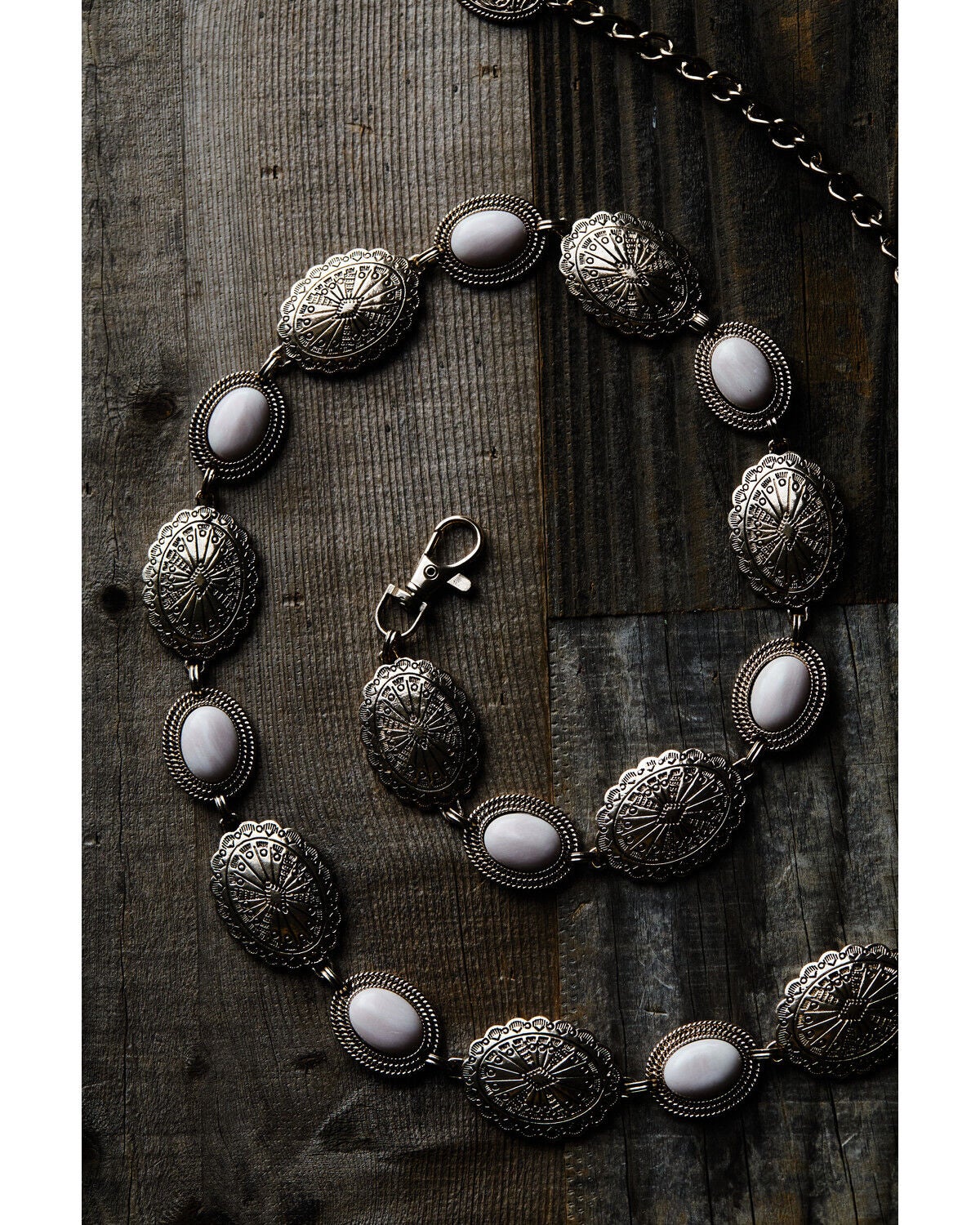 Image #2 - Shyanne Women's Stone Chain Belt, Gold, hi-res