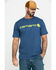 Image #5 - Carhartt Men's Signature Logo Graphic Short Sleeve Work T-Shirt , Indigo, hi-res