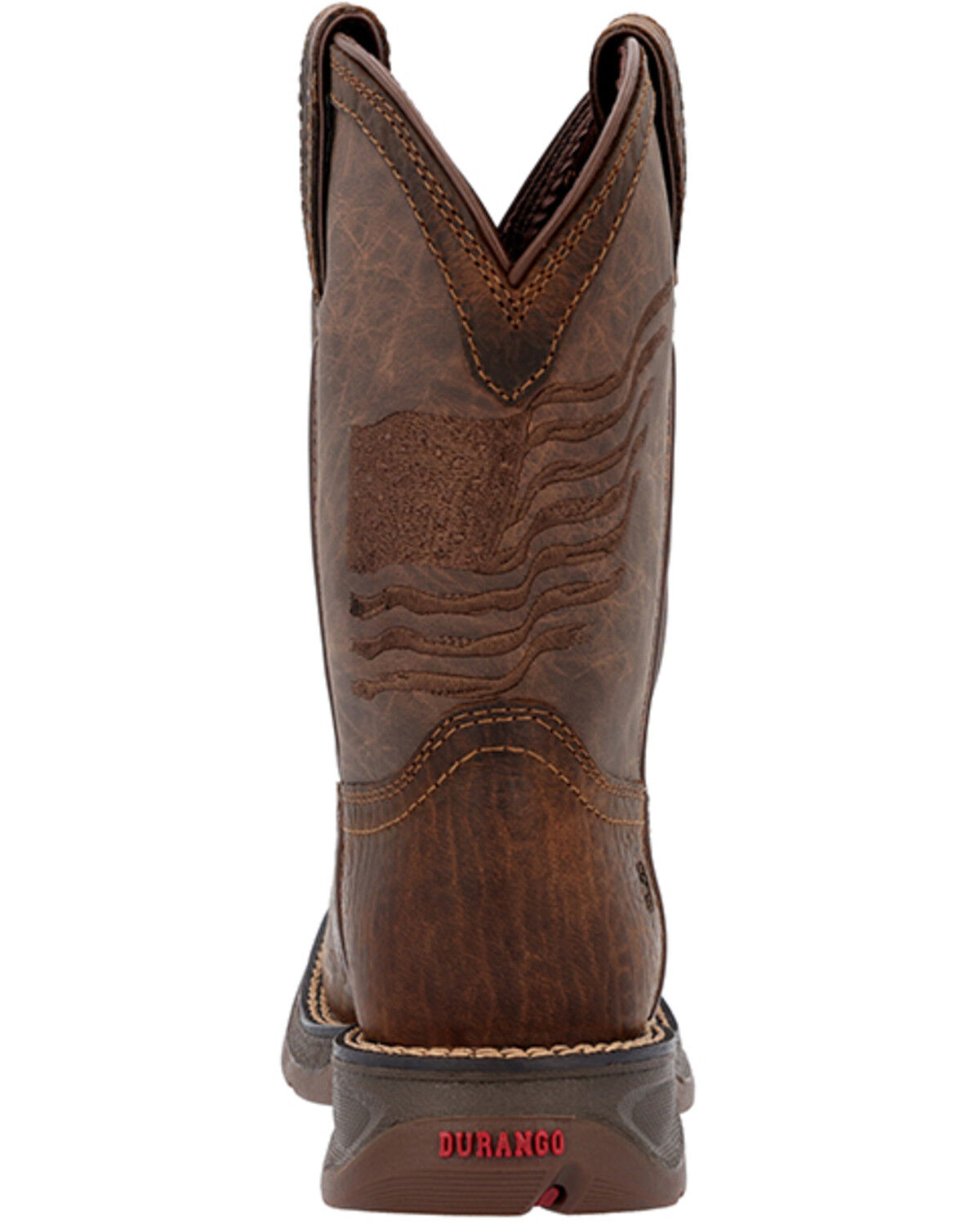 Image #5 - Durango Little Boys' Rebel Western Boots - Broad Square Toe, Brown, hi-res