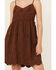 Image #3 - Cleo + Wolf Women's Brina Embroidered Mini Dress, Chocolate, hi-res