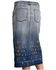Image #2 - Stetson Women's Embroidered Long Denim Skirt, Blue, hi-res